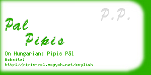 pal pipis business card
